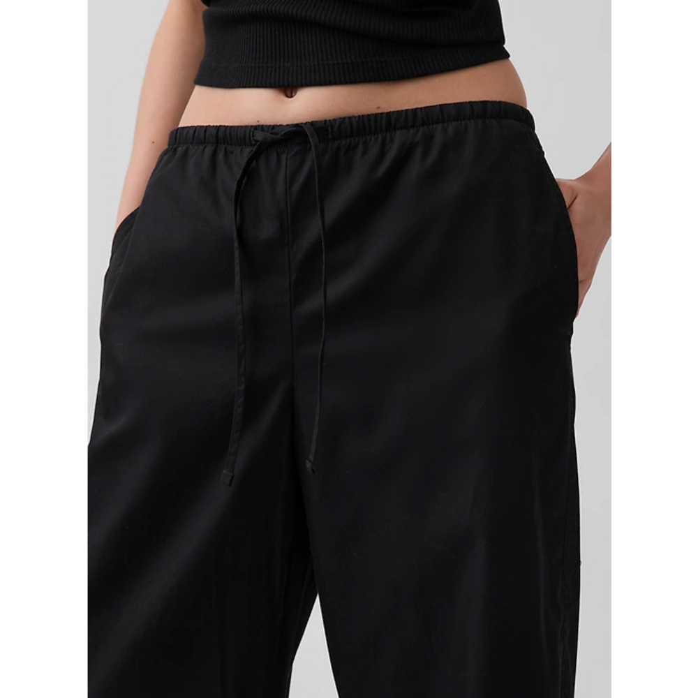 Gap Poplin Easy Barrel Pants in Black - Picture 6 of 7